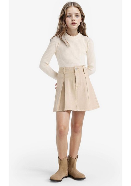 Kız Çocuk Pileli Gabardin Etek E9322A825AU fiyatları