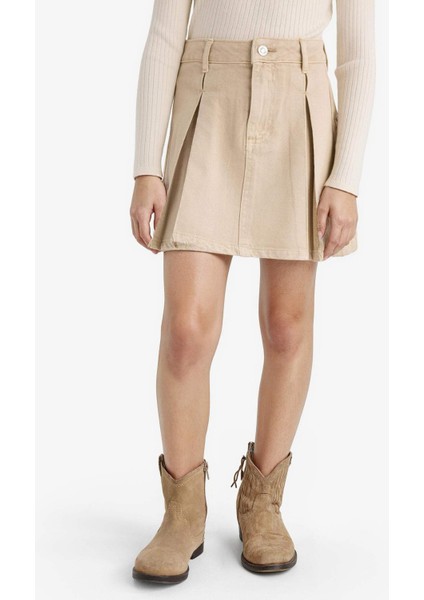 Kız Çocuk Pileli Gabardin Etek E9322A825AU indirimleri