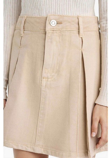 Kız Çocuk Pileli Gabardin Etek E9322A825AU