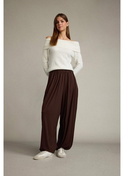 Baggy Fit Normal Bel Jogger Paça Bilek Boy Modal Pantolon G0671AX25SM