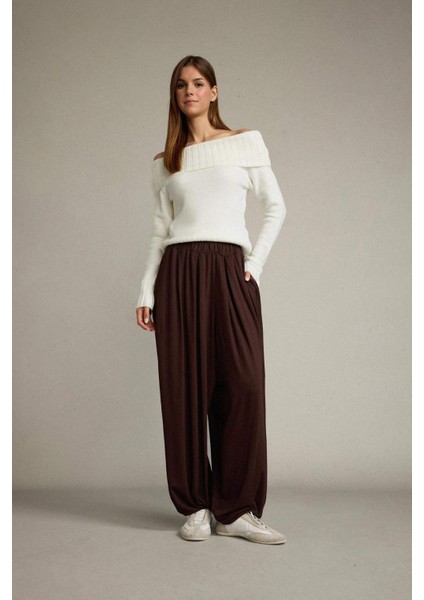 Baggy Fit Normal Bel Jogger Paça Bilek Boy Modal Pantolon G0671AX25SM fiyatları