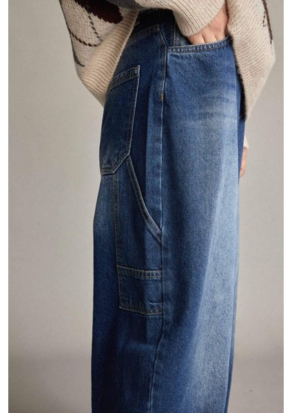 Baggy Fit Jean Pantolon G0465AX25SM indirimleri