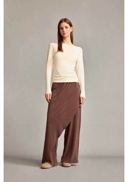 Relax Fit Normal Bel Düz Paça Modal Pantolon G1338AX25SM