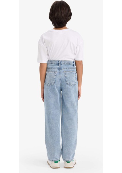 Erkek Çocuk Loose Fit Yırtık Detaylı Düz Paça Jean Pantolon G3069A825WN indirimleri