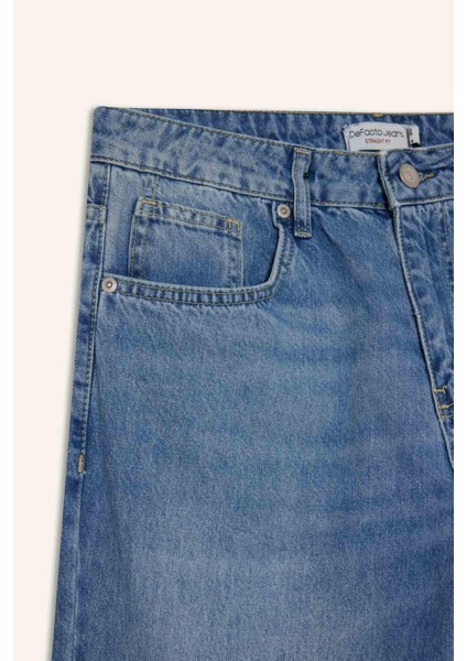 Straight Fit Düz Paça Jean Pantolon G1292AX25AU indirimleri