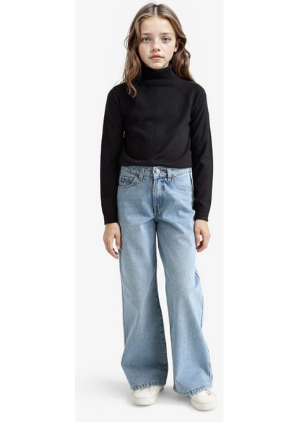 Kız Çocuk Balıkçı Yaka Triko Kazak R1953A625WN fiyatları