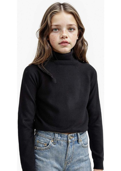 Kız Çocuk Balıkçı Yaka Triko Kazak R1953A625WN modelleri