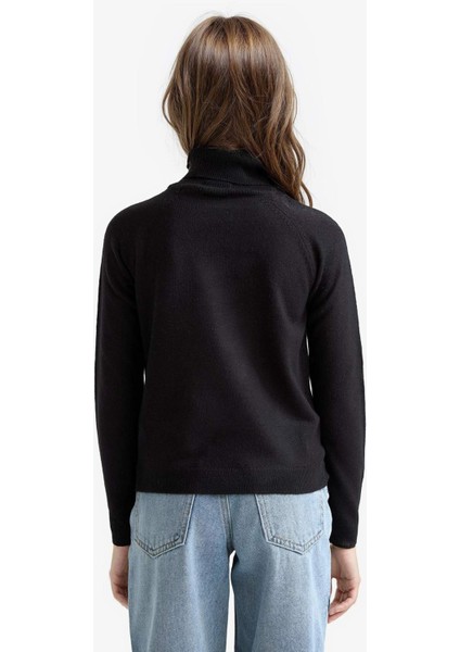 Kız Çocuk Balıkçı Yaka Triko Kazak R1953A625WN indirimleri