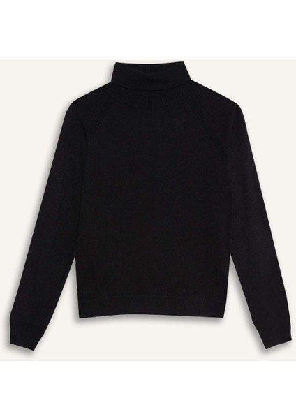 Kız Çocuk Balıkçı Yaka Triko Kazak R1953A625WN