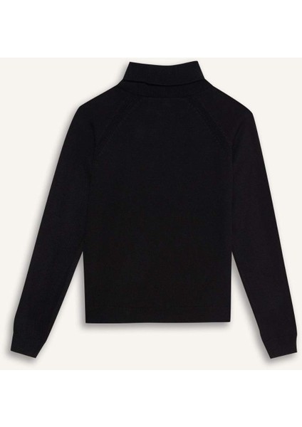 Kız Çocuk Balıkçı Yaka Triko Kazak R1953A625WN