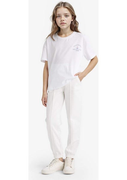 Kız Çocuk Beli Lastikli Basic Düz Okul Jogger Eşofman Altı X9036A625AU