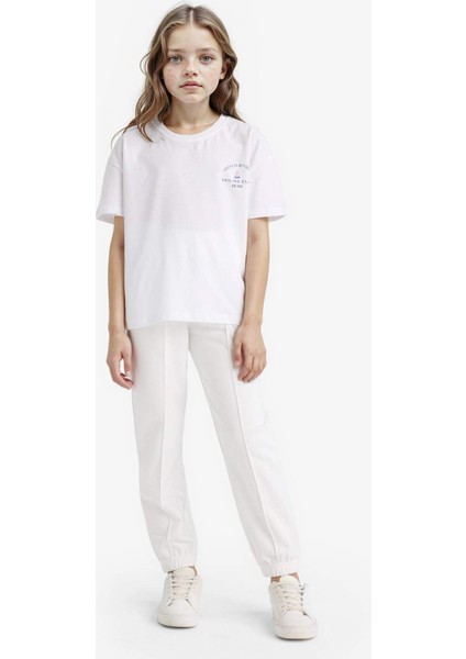 Kız Çocuk Beli Lastikli Basic Düz Okul Jogger Eşofman Altı X9036A625AU fırsatları