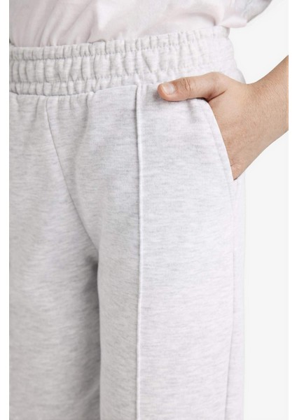 Kız Çocuk Beli Lastikli Basic Düz Okul Jogger Eşofman Altı X9036A625AU indirimleri