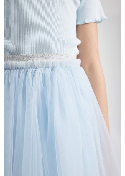 Kız Çocuk Beli Lastikli Beyaz Tütü Etek C0086A824SM indirimleri