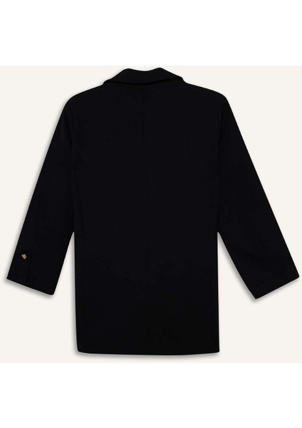 Oversize Geniş Kalıp Ceket Yaka Basic Blazer Ceket C3215AX25AU