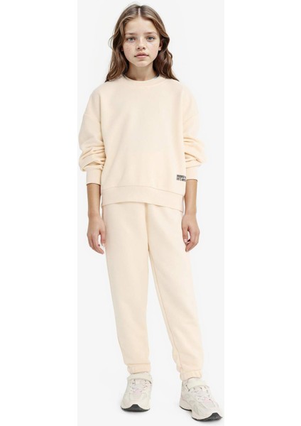 Kız Çocuk 2'li Takım Baskılı Sweatshirt Eşofman Altı F2559A825AU fiyatları