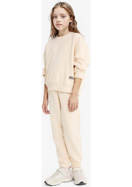 Kız Çocuk 2'li Takım Baskılı Sweatshirt Eşofman Altı F2559A825AU modelleri