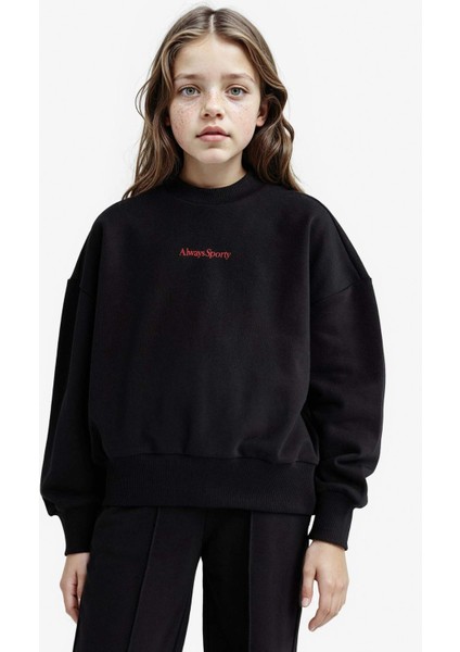 Kız Çocuk 2'li Takım Baskılı Sweatshirt Eşofman Altı F2564A825AU modelleri