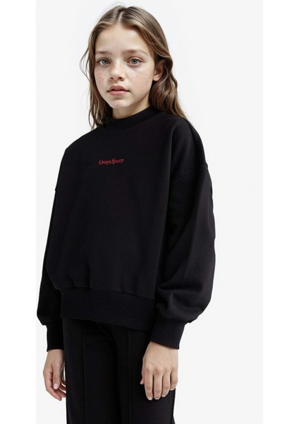 Kız Çocuk 2'li Takım Baskılı Sweatshirt Eşofman Altı F2564A825AU fırsatları