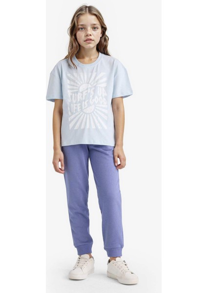 Kız Çocuk Standart Fit Basic Düz Beli Lastikli Okul Jogger Eşofman Altı Y1226A625AU fiyatları