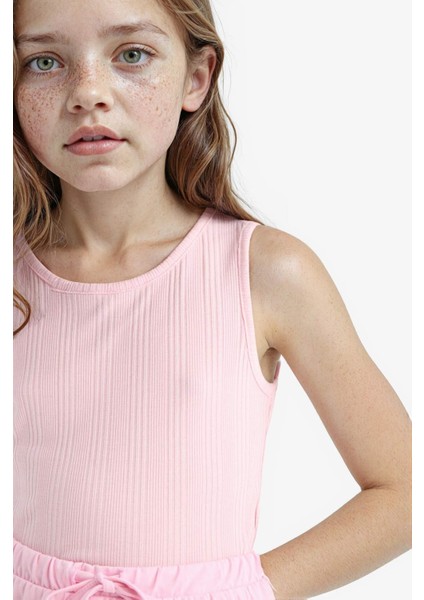 Kız Çocuk Bisiklet Yaka Basic Düz Atlet Z7815A625HS modelleri