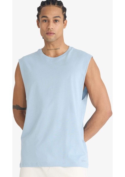 Boxy Fit Bisiklet Yaka Sporcu Atlet A1821AX25HS