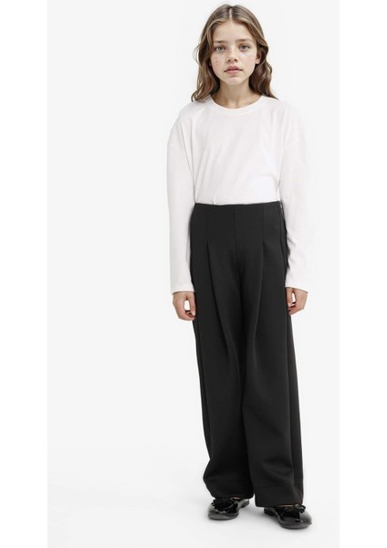 Kız Çocuk Relax Fit Skuba Dalgıç Kumaş Pantolon F3016A825AU