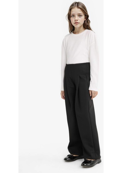 Kız Çocuk Relax Fit Skuba Dalgıç Kumaş Pantolon F3016A825AU fiyatları