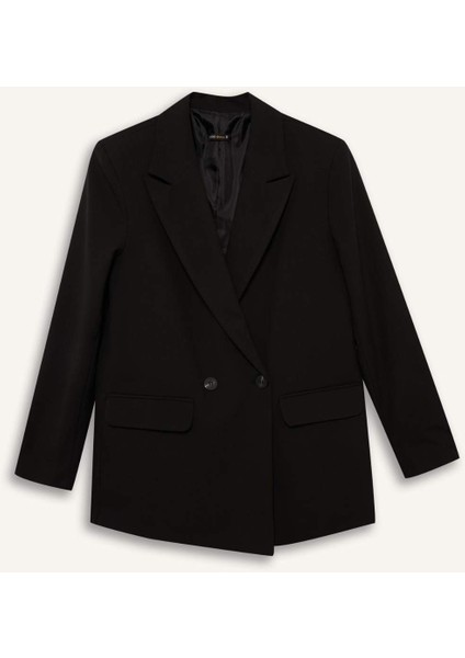 Oversize Geniş Kalıp Ceket Yaka Blazer Ceket E7732AX25AU modelleri