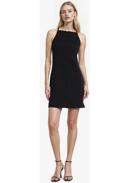 Kare Yaka Kolsuz Mini Elbise F1775AX25WN fiyatları