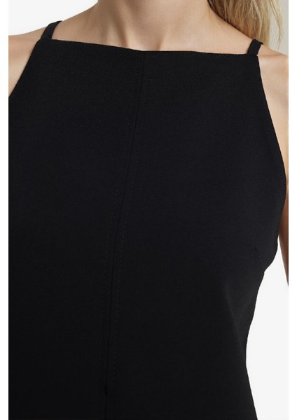 Kare Yaka Kolsuz Mini Elbise F1775AX25WN indirimleri