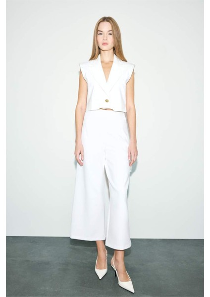 Culotte Yüksek Bel Geniş Paça Pantolon F5557AX25AU