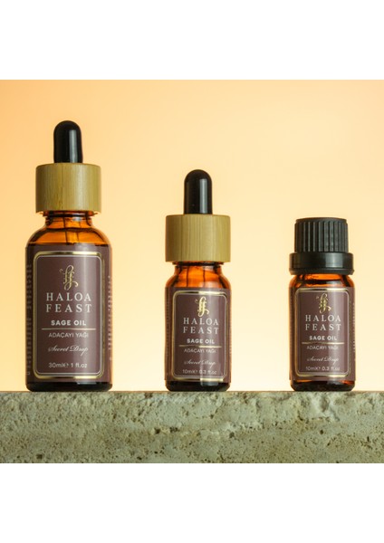 HALOA FEAST Adaçayı Yağı - Sage Oil 10 ml 0,3fl.oz Akışlı Kapak fırsatları