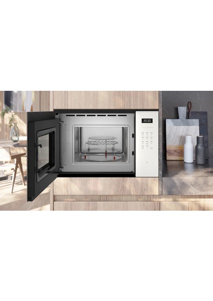 BE525LMW2 Mikrodalga Fırın Ankastre Beyaz
