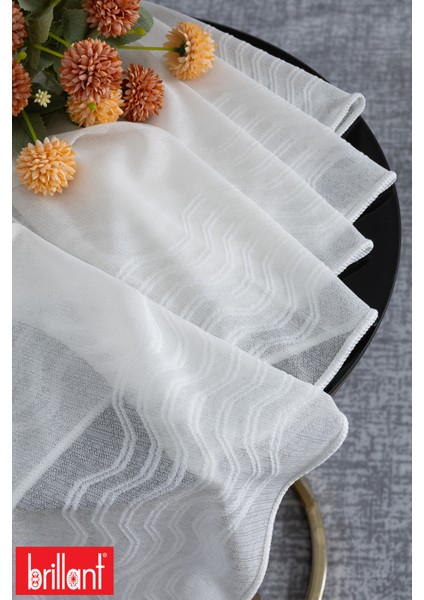 Keten Cera 1/25 Normal Pileli Ütü Istemez Kırışmaz Yeni Sezon Salon Oda Tül Perdesi