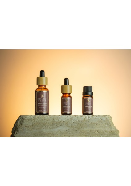 Haloa Feast Limon Kabuğu Yağı - Lemon Peel Essential Oil 10 ml 0,3 Fl.oz Akışlı Kapak fırsatları