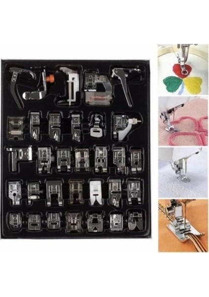 Ev Tipi Aile Dikiş Makinası 32 Parça Ayak Seti fırsatları