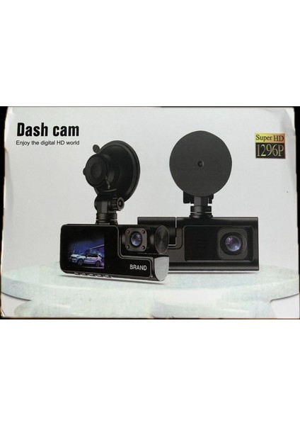 Aggıy A22 Araç Kamerası 2'' LCD + Fhd +Ön + Iç + Geri Görüş Kamera + 32GB Kart Dahil