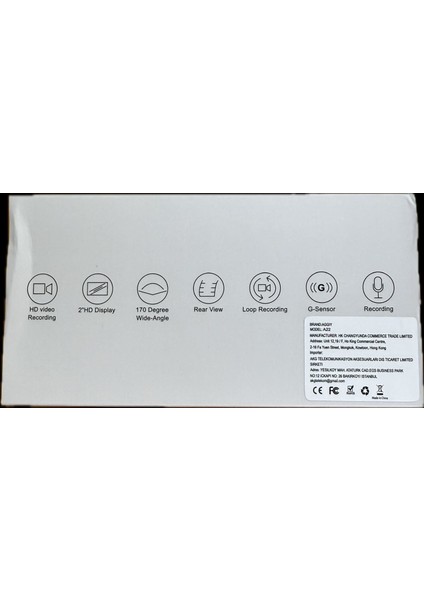 Aggıy A22 Araç Kamerası 2'' LCD + Fhd +Ön + Iç + Geri Görüş Kamera + 32GB Kart Dahil modelleri