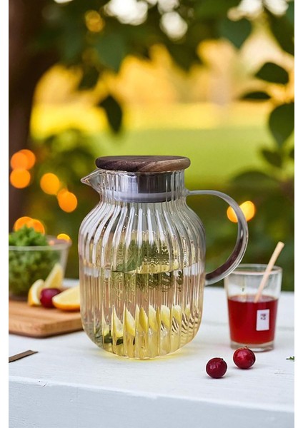 Solara Akasya Kapaklı Borosilikat Cam Sürahi 1600 ml fiyatları