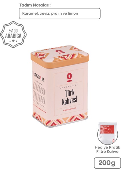 Taze Öğütülmüş 200 G Türk Kahvesi (100% Arabica)