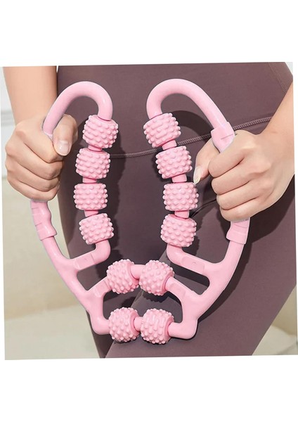 - 9 Tekerlekli Boyun Kol Bel Bacak Ayak Selülit Masaj Aleti - Pembe Renk fiyatları