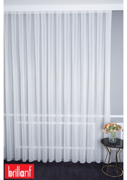 Keten Amor 1/2 Orta Pileli Ütü Istemez Kırışmaz Yeni Sezon Salon Oda Tül Perdesi indirimleri