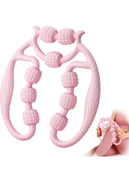 - 9 Tekerlekli Boyun Kol Bel Bacak Ayak Selülit Masaj Aleti - Pembe Renk modelleri