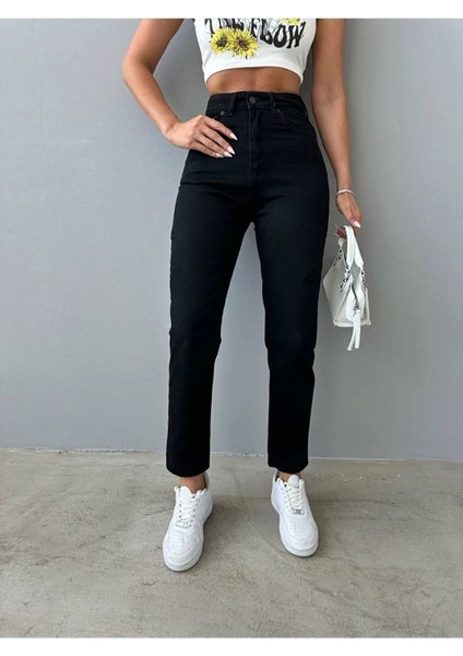 Tommytom Clara Mary Sahara Kadın 90's Siyah Yüksek Bel Comfort Likralı Mam Jean (New) fiyatları