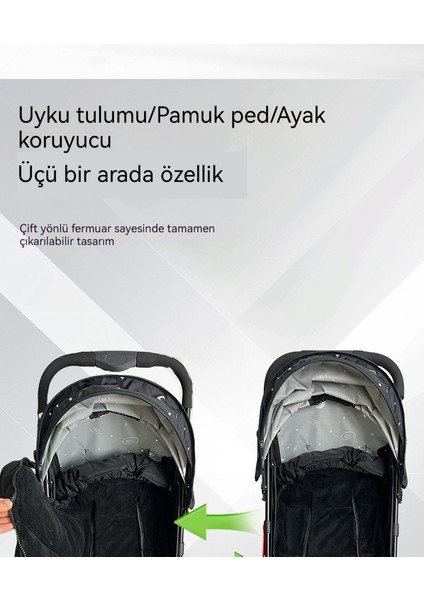Yeni Bebek Arabası Uyku Tulumu Kalınlaştırılmış, Sıcak ve Soğuk Geçirmez Tekme Geçirmez (Yurt Dışından) fiyatları