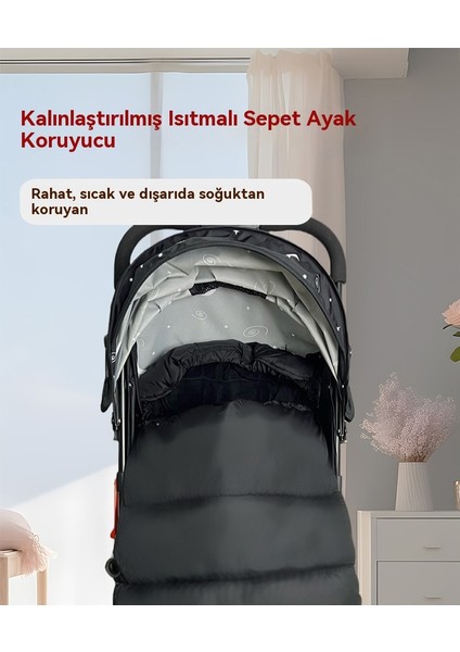 Yeni Bebek Arabası Uyku Tulumu Kalınlaştırılmış, Sıcak ve Soğuk Geçirmez Tekme Geçirmez (Yurt Dışından) modelleri