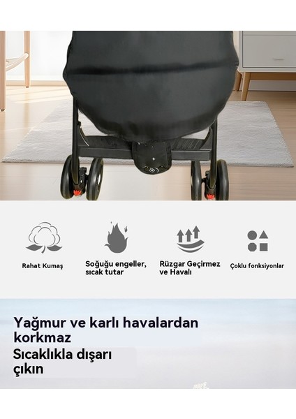 Yeni Bebek Arabası Uyku Tulumu Kalınlaştırılmış, Sıcak ve Soğuk Geçirmez Tekme Geçirmez (Yurt Dışından) fırsatları