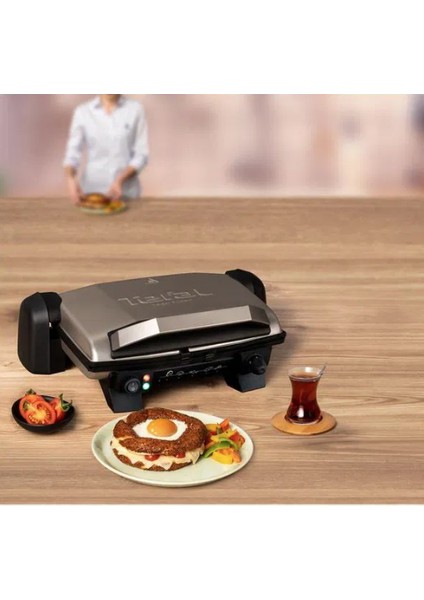 Toast Expert 1800 Watt Yapışmaz Döküm Kaplama Izgara ve Tost Makinesi (Gümüş)+Mutfak Tartısı Hediyeli