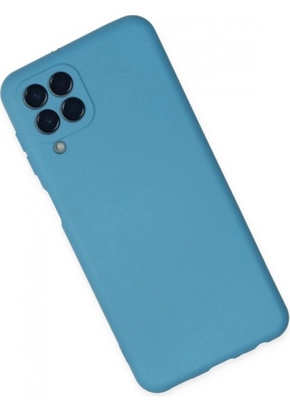 Samsung Galaxy M33 Kılıf Nano Içi Kadife Silikon - Mavi (K95) fiyatları